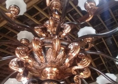 Lampu Robyong Tembaga 2 Tingkat