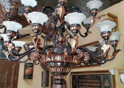 Lampu Robyong Tembaga 2 Tingkat