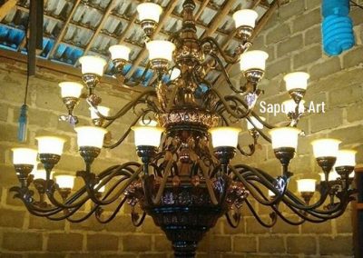 Lampu Robyong Tembaga 3 Tingkat