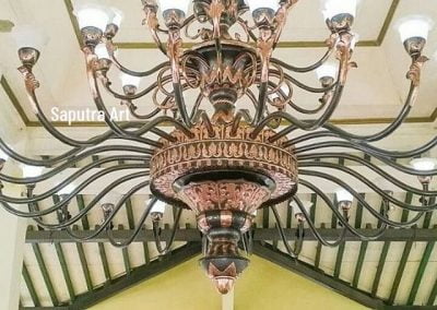 Lampu Robyong Tembaga 3 Tingkat