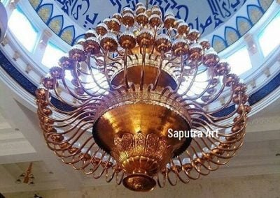 Lampu Robyong Tembaga 3 Tingkat