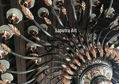 Lampu Robyong Tembaga 3 Tingkat