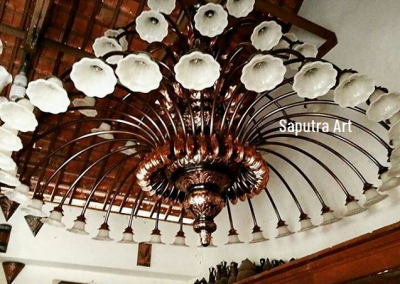 Lampu Robyong Tembaga 3 Tingkat