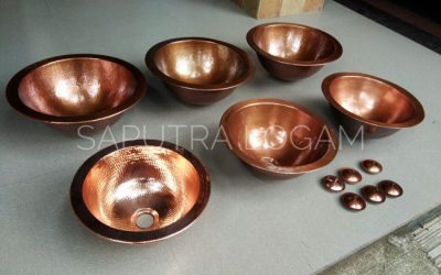 Wastafel Sink Kuningan Tembaga