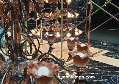 Lampu Robyong Tembaga 2 Tingkat