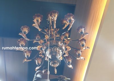Lampu Robyong Tembaga 2 Tingkat