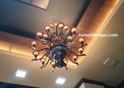 Lampu Robyong Tembaga 2 Tingkat
