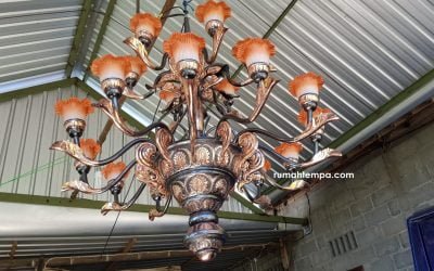 Lampu Robyong Tembaga Kuningan