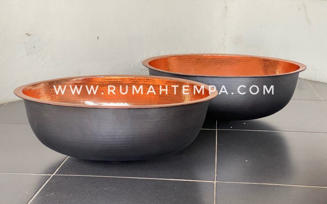 Wastafel Tembaga Oval