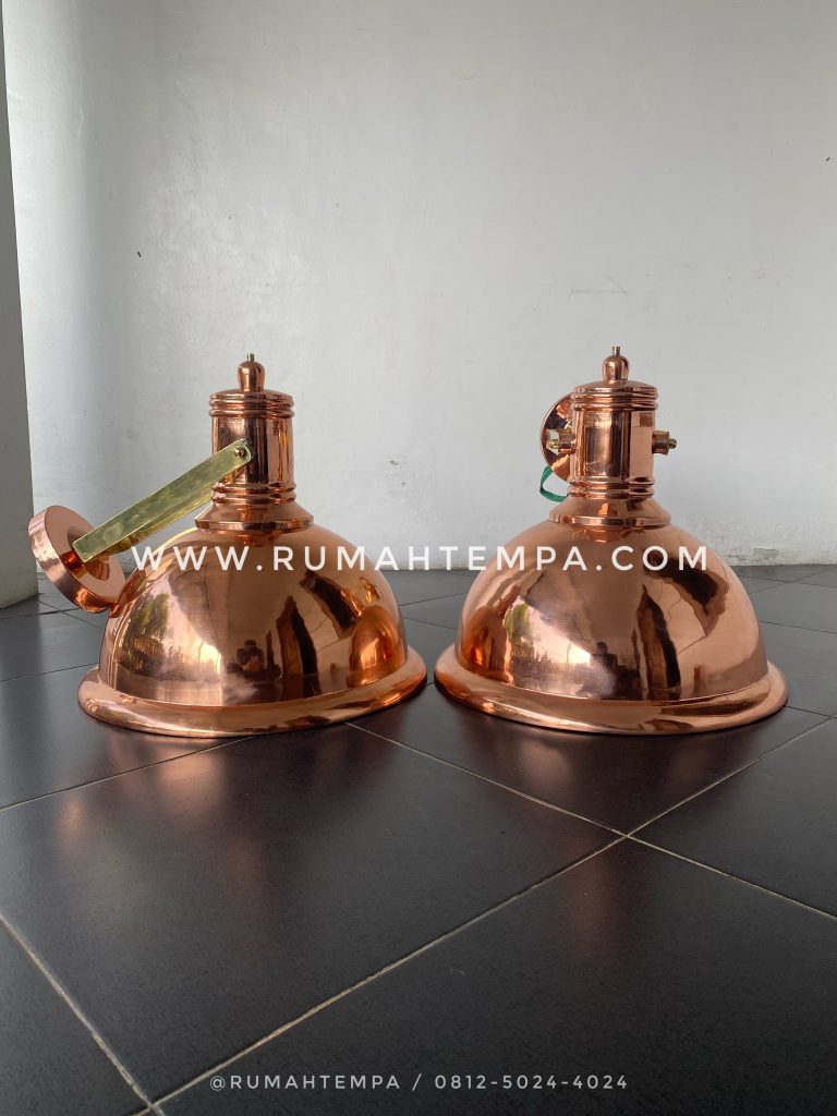 lampu dinding tembaga minimalis
