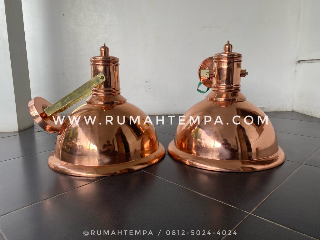 copper wall lamp