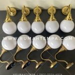lampu dinding kuningan minimalis