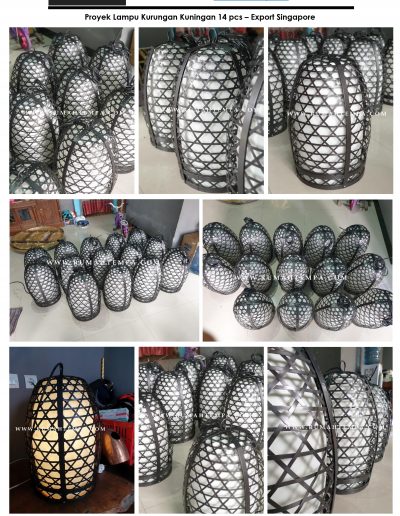 Proyek Lampu Kurungan Kuningan 14 pcs – Export Singapore