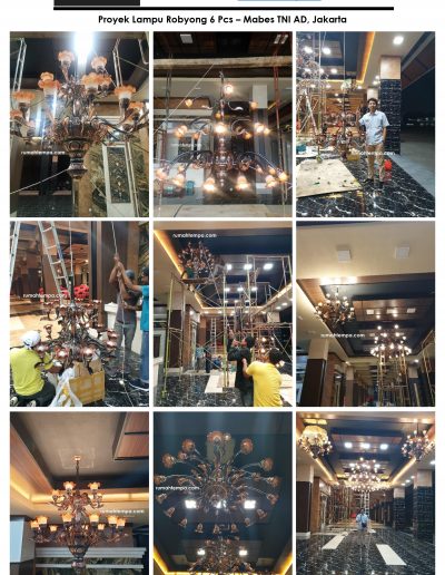 Proyek Lampu Robyong 6 pcs Mabes TNI AD