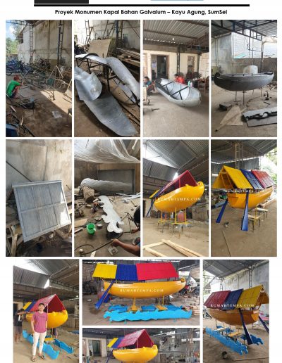 Proyek Monumen Kapal Bahan Galvalum – Kayu Agung, SumSel