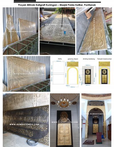 Proyek mihrab Kuningan Polda Kalbar