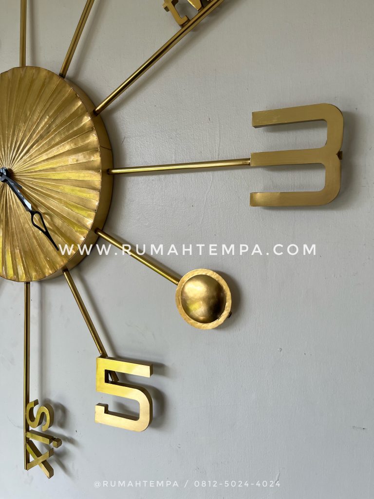 walldecor hiasan dinding kuningan custom