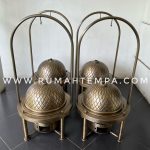 Chafing dish kuningan klasik