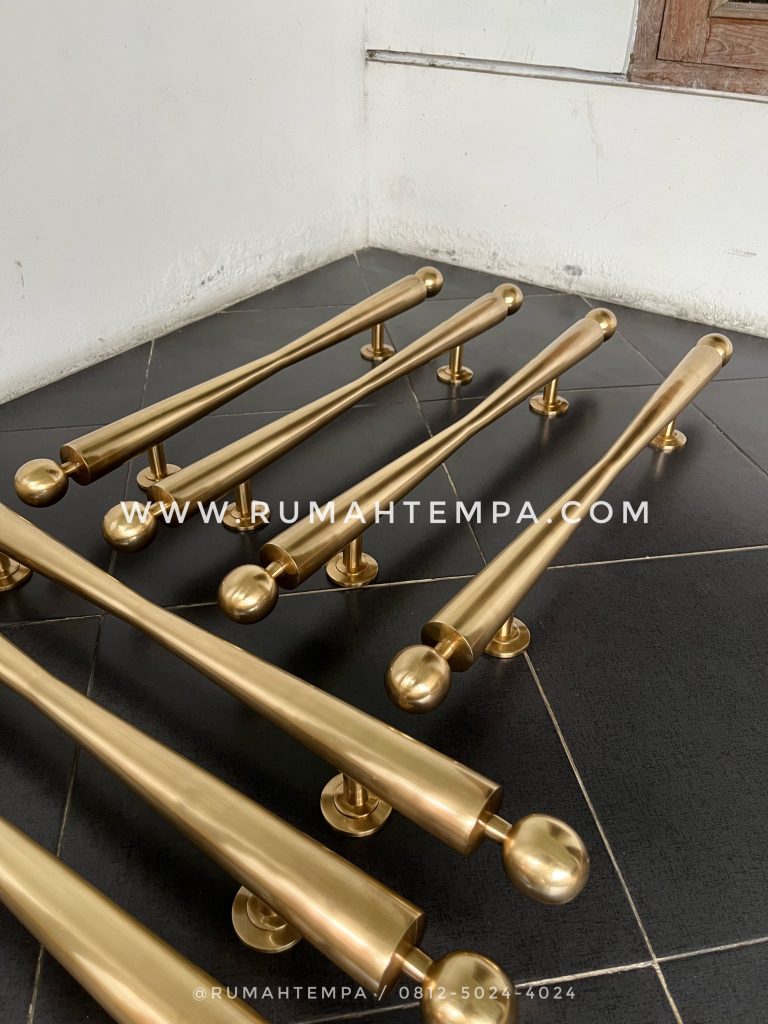 handle pintu kuningan cor