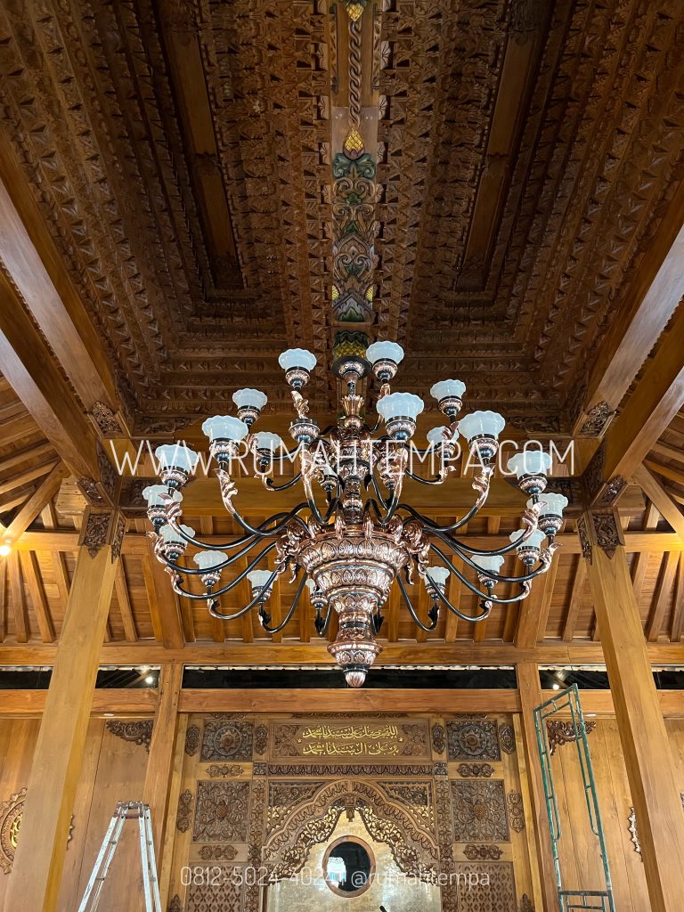 lampu tembaga model robyong