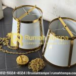 lampu gantung minimalis kuningan tembaga