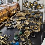 walldecor bahan kuningan