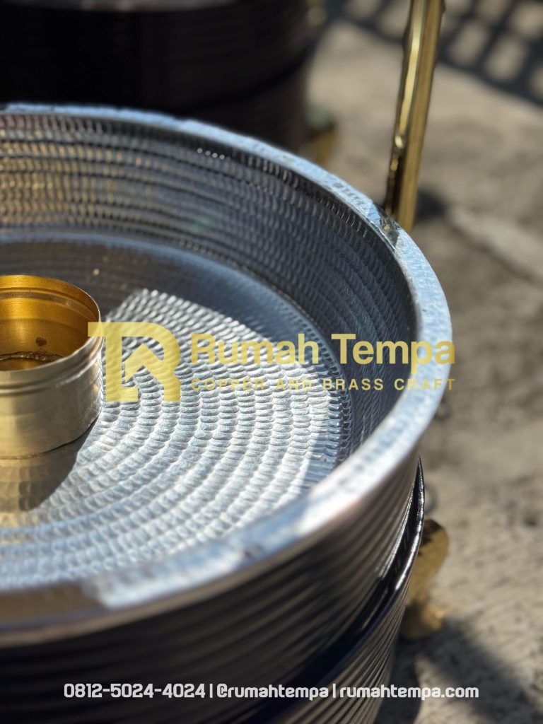 chafing dish kuningan hitam gold