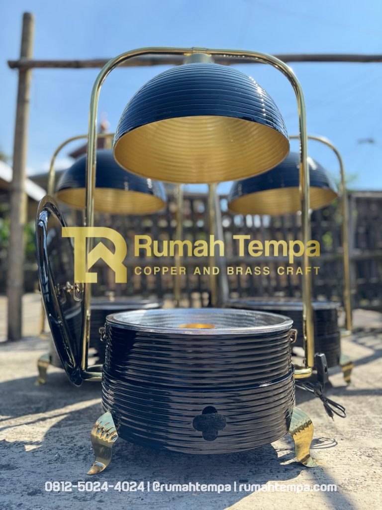 pemanas makanan kuningan gold