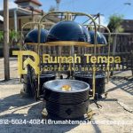 Chafing dish kuningan hitam gold