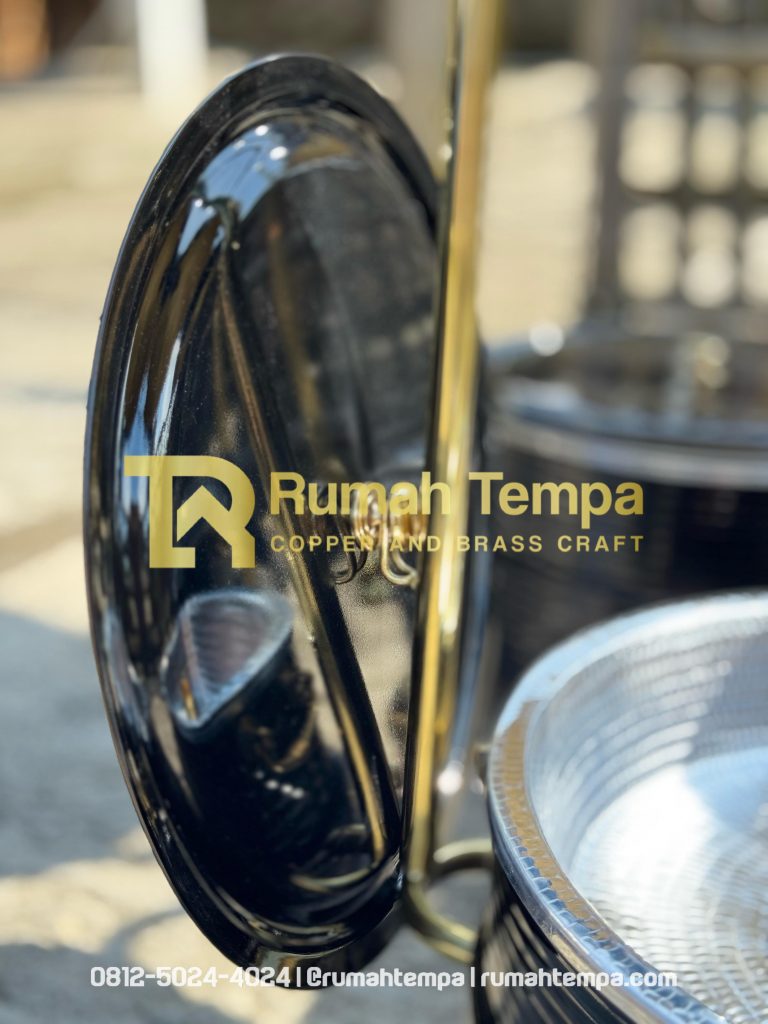 pemanas makanan kuningan tembaga