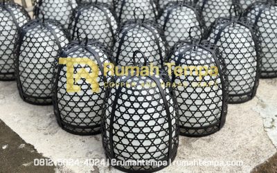 Lampu Anyaman Sangkar Ayam