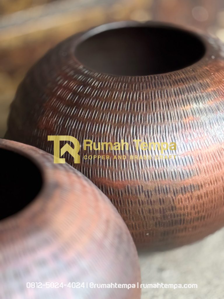 pot tanaman bahan tembaga