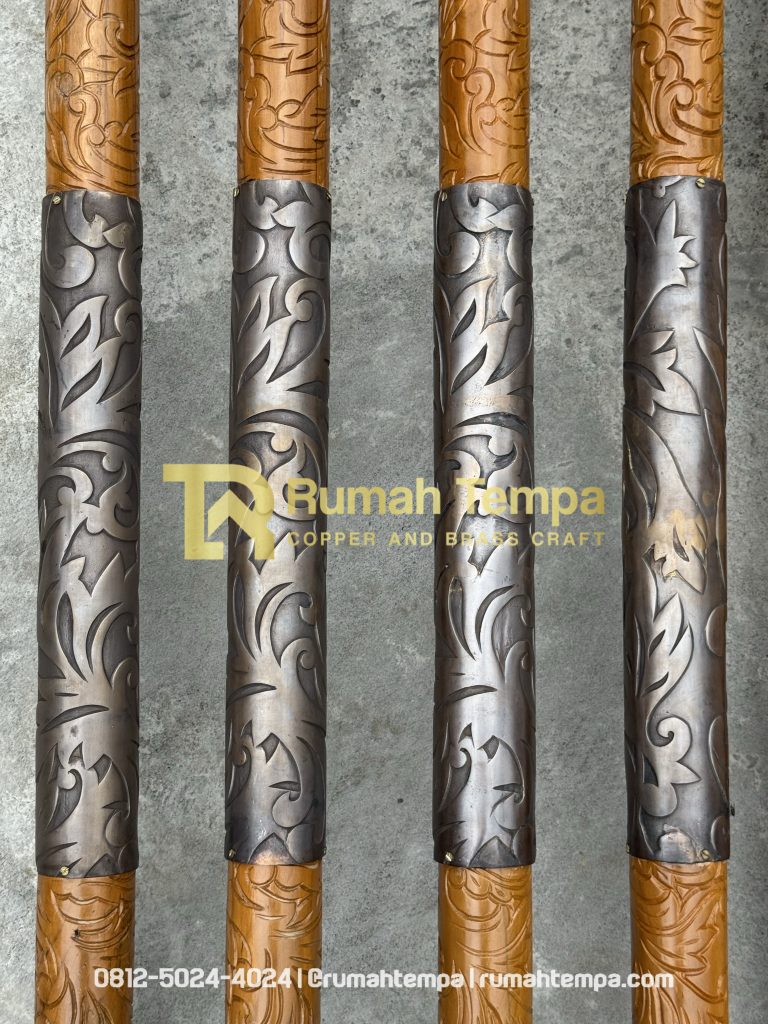 handle pintu bahan kayu dan kuningan