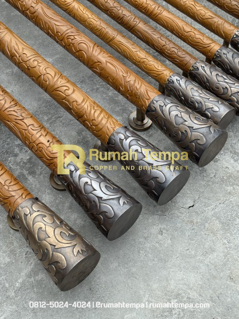 handle pintu kuningan cor