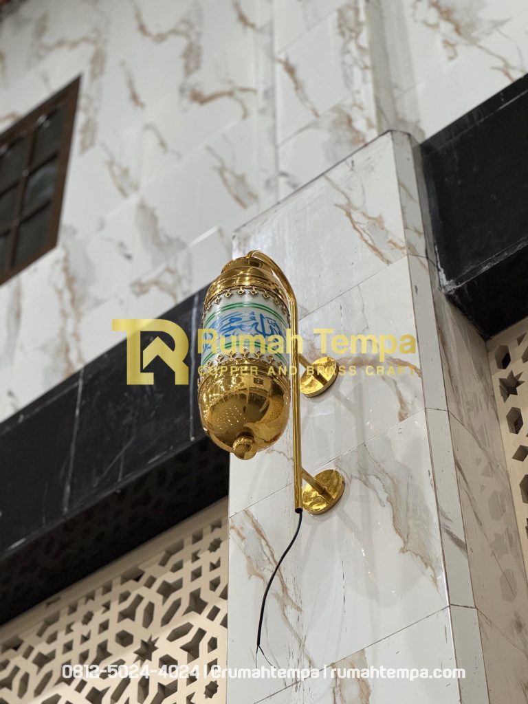 lampu masjid bahan kuningan