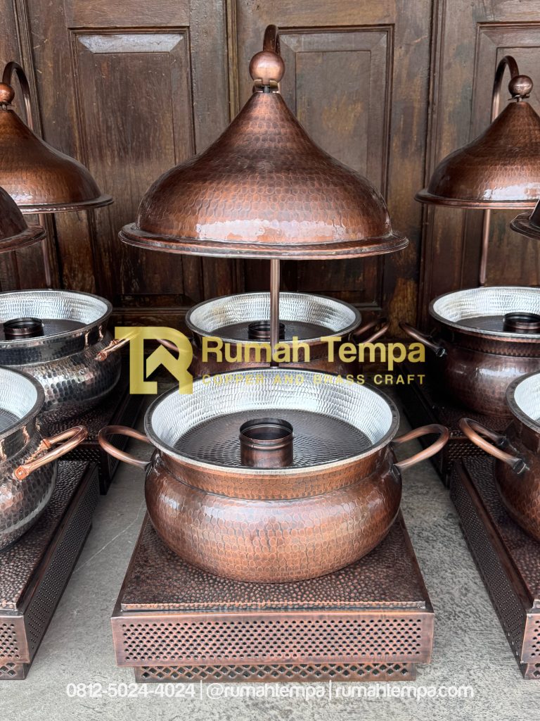 chafing dish tembaga custom