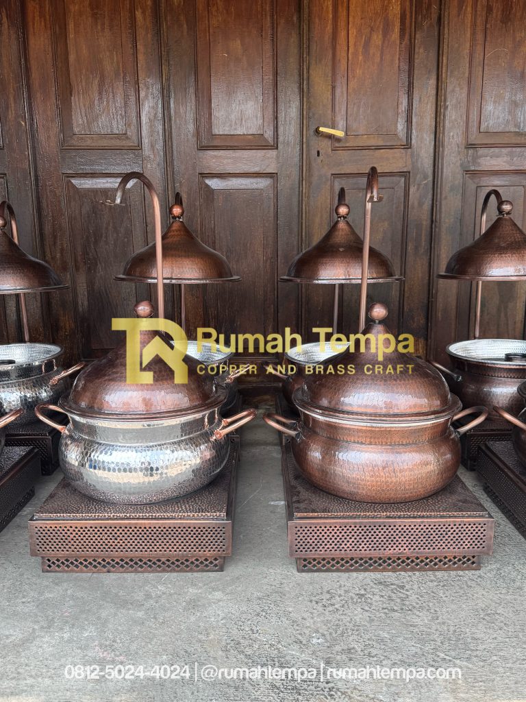 chafing dish tembaga custom