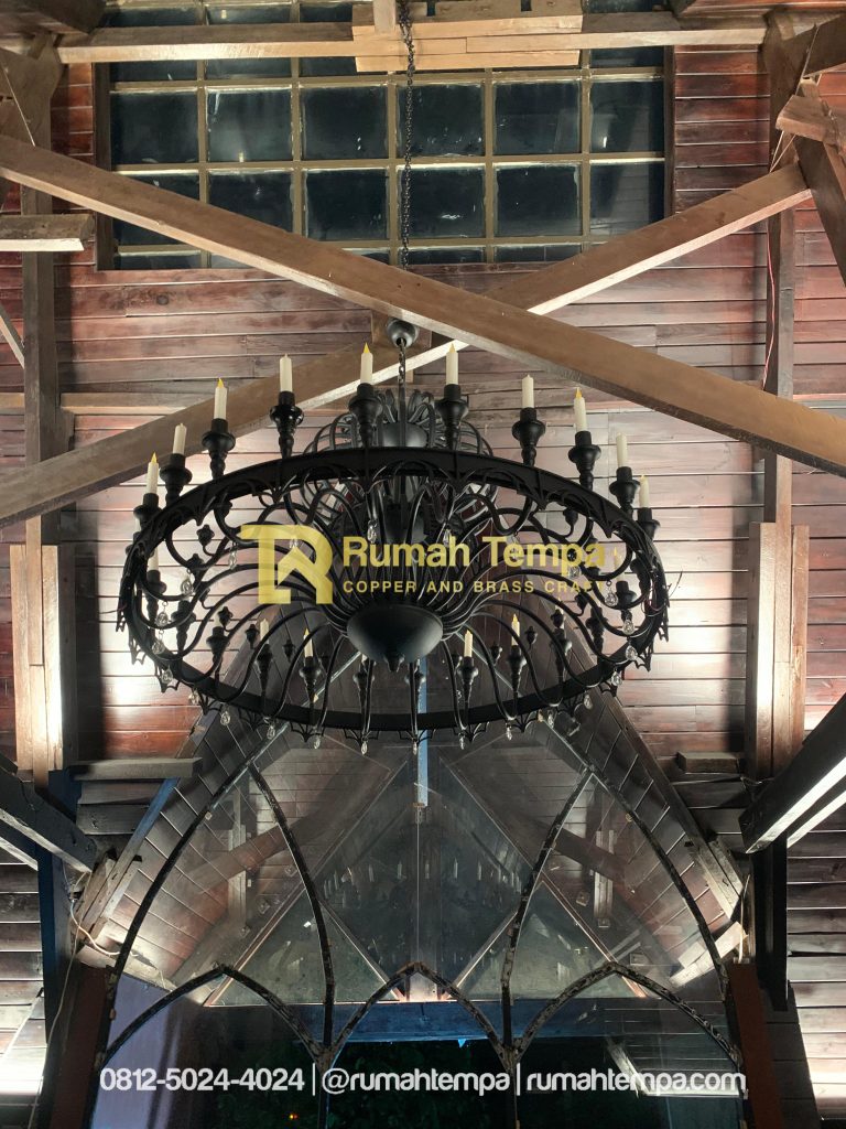 lampu gantung besi custom